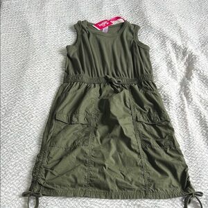 Justice Casual Olive Dress with Pockets